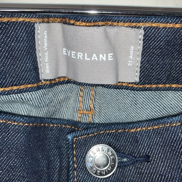 Everlane High-Rise Ankle Skinny Jean Dark Wash size 31 - Picture 8 of 11